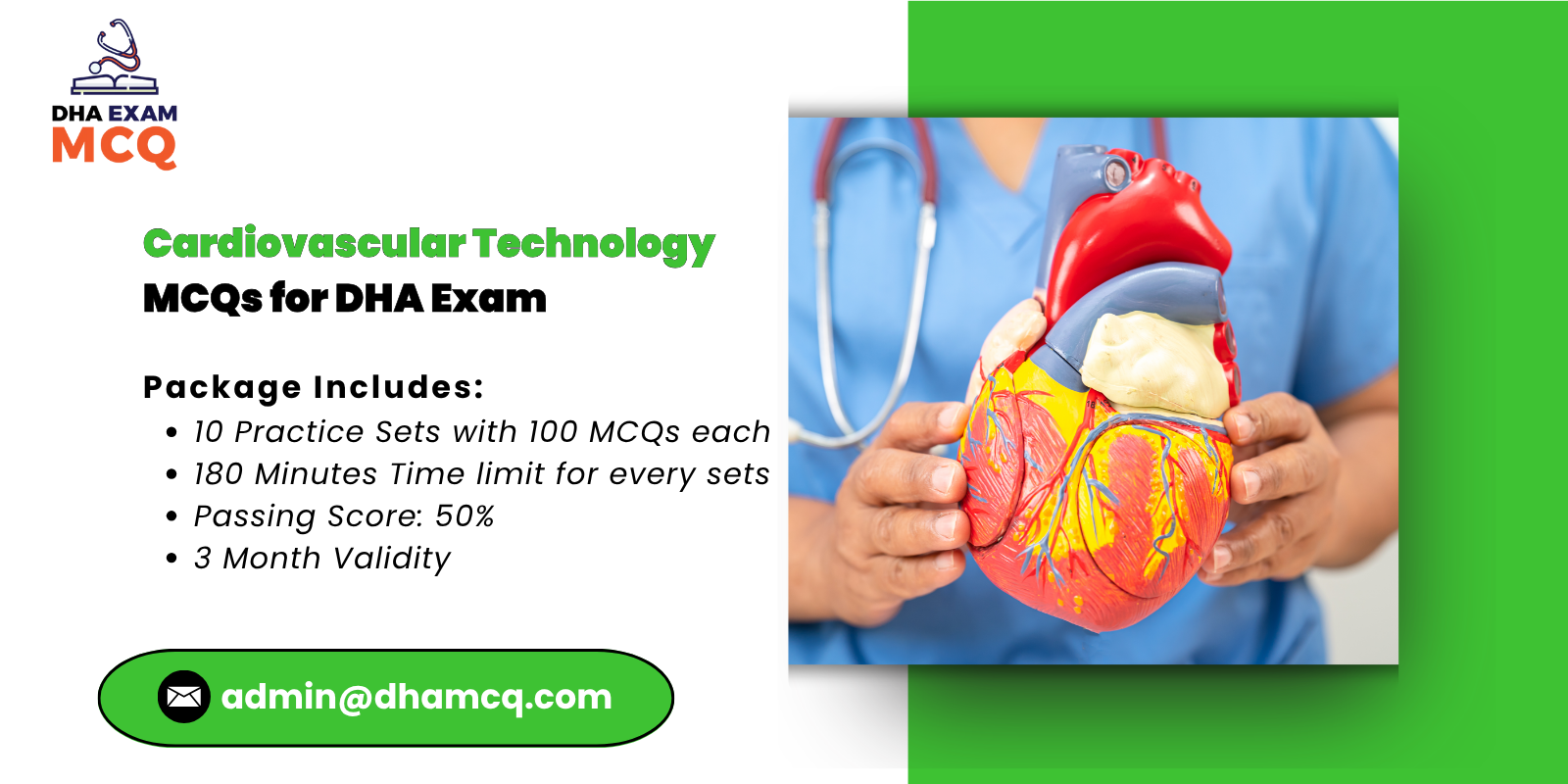 Cardiovascular Technology MCQs for DHA Exam
