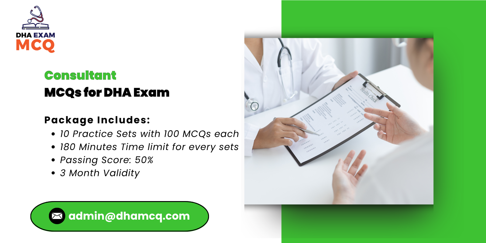 Consultant MCQs for DHA