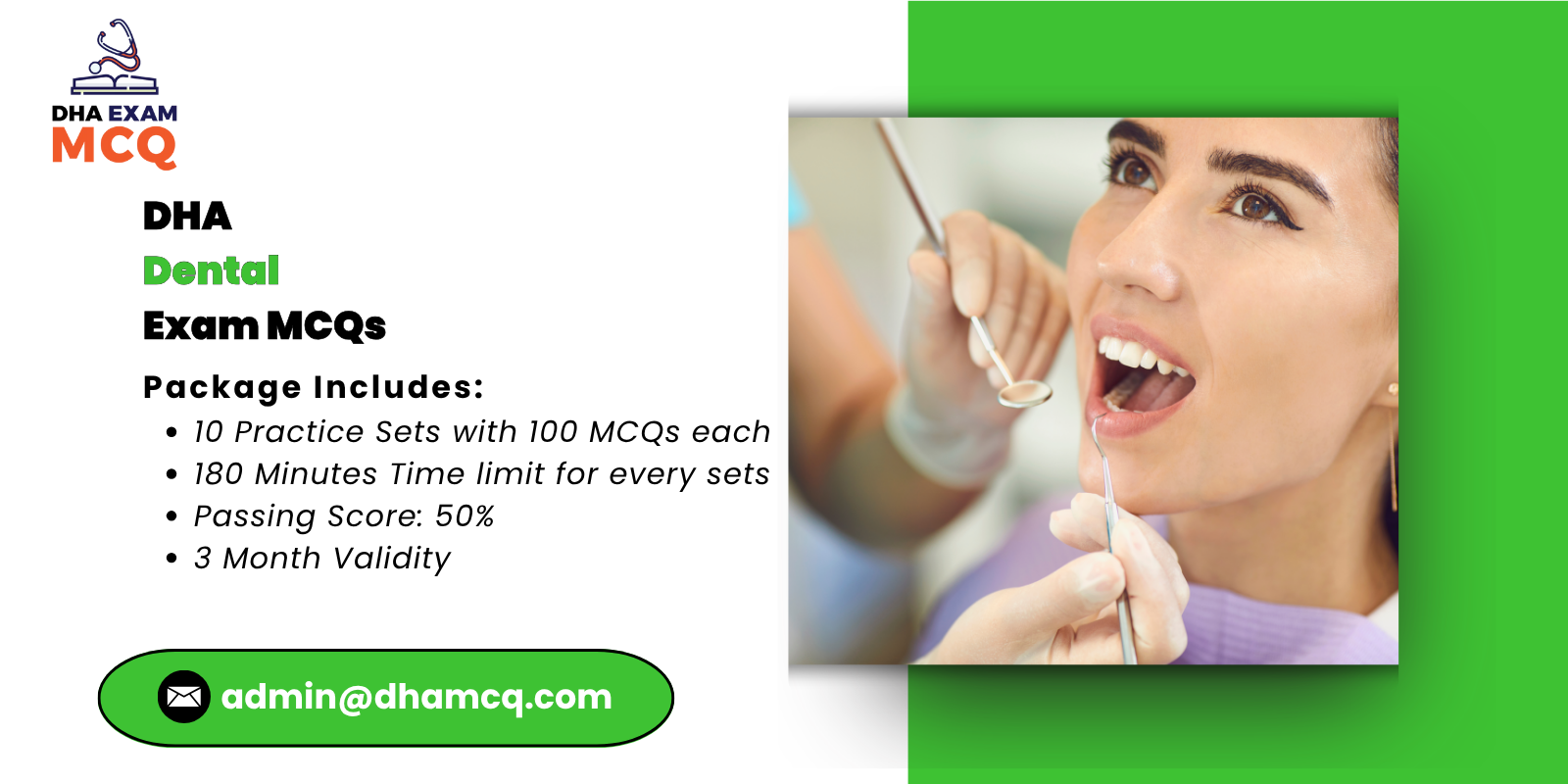 DHA Dental Exam MCQs