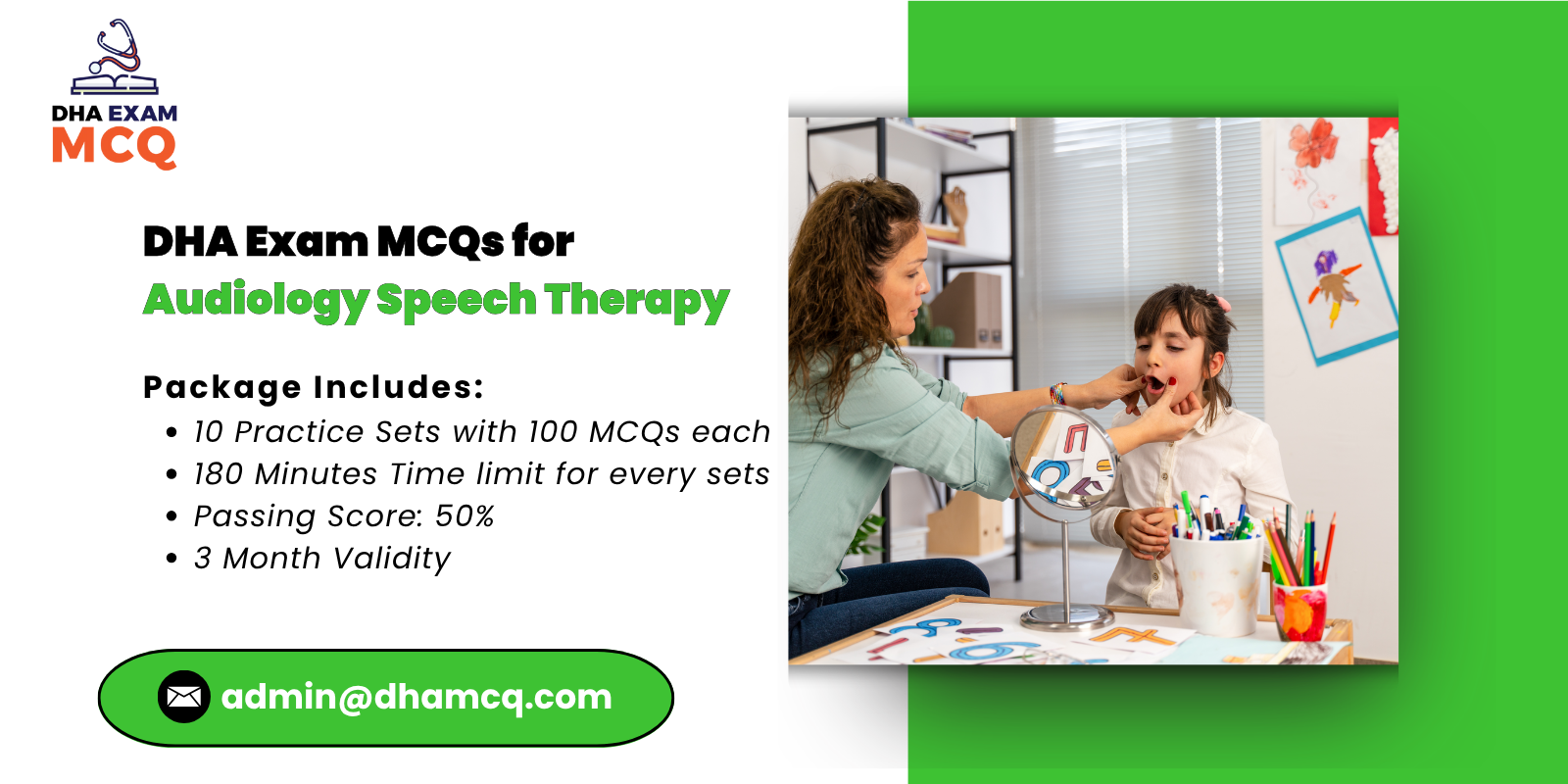 DHA Exam MCQs for Audiology Speech Therapy