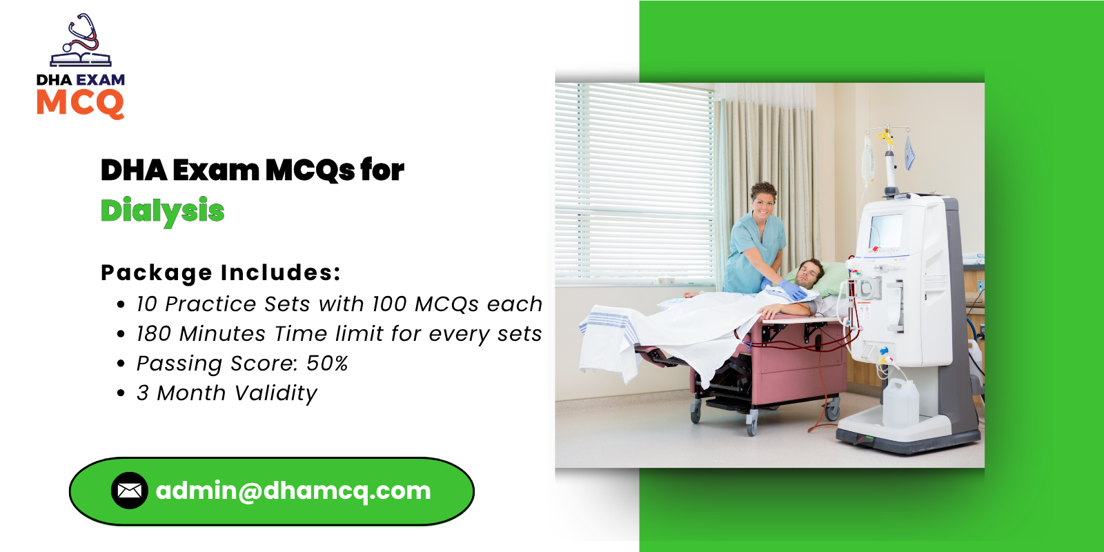 DHA Exam MCQs for Dialysis