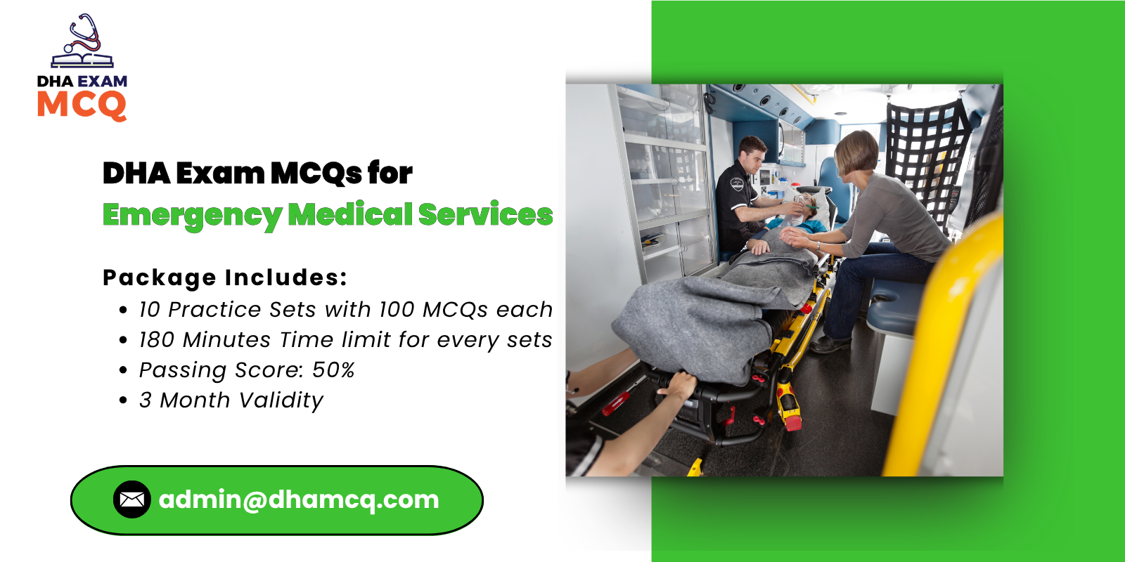 DHA Exam MCQs for Emergency Medical Services