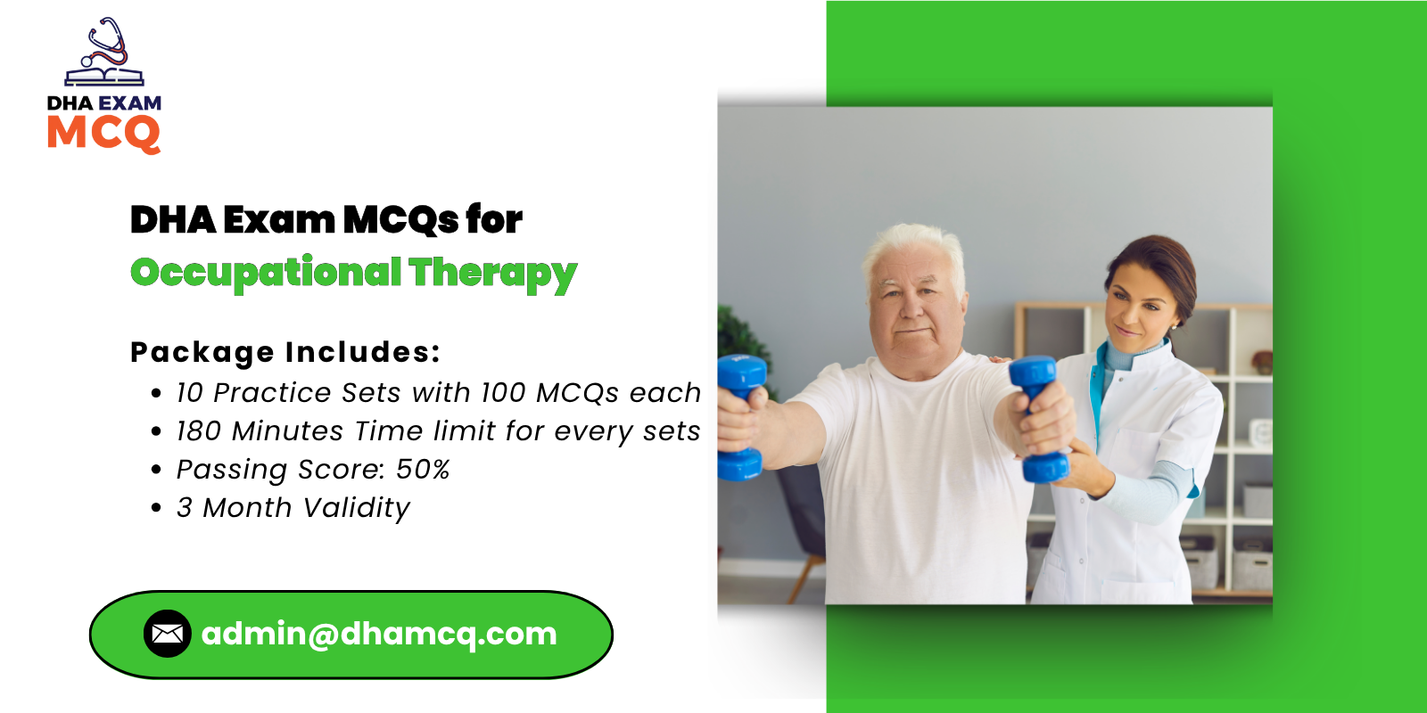 DHA Exam MCQs for Occupational Therapy