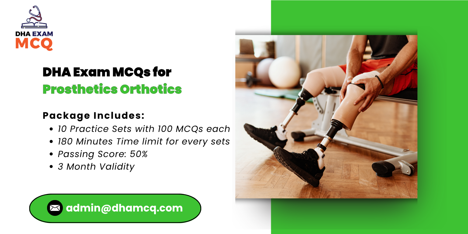 DHA Exam MCQs for Prosthetics Orthotics