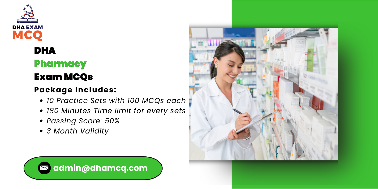 DHA Pharmacy Exam MCQs