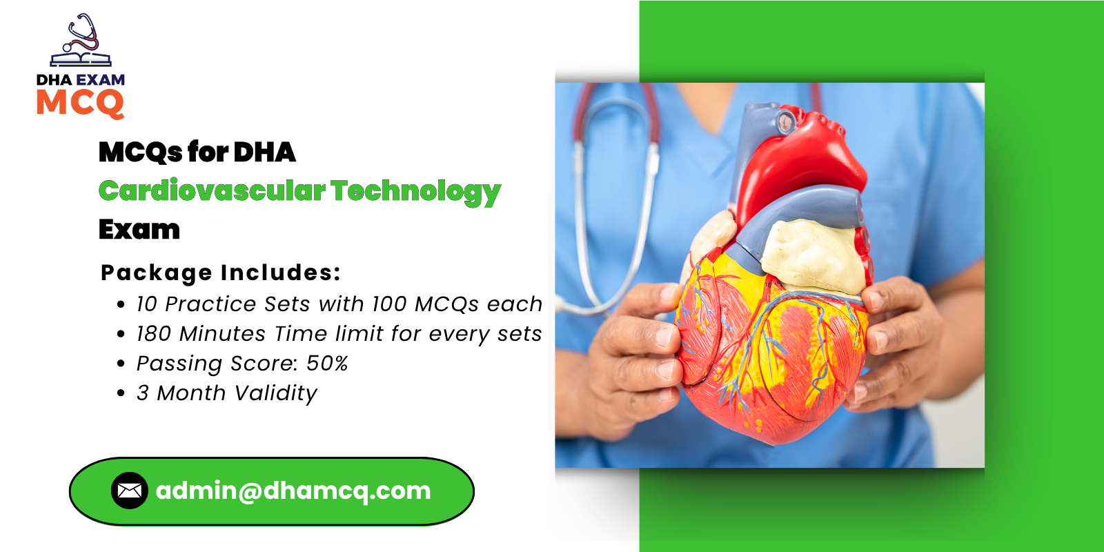 MCQs for DHA cardiovascular technology Exam 