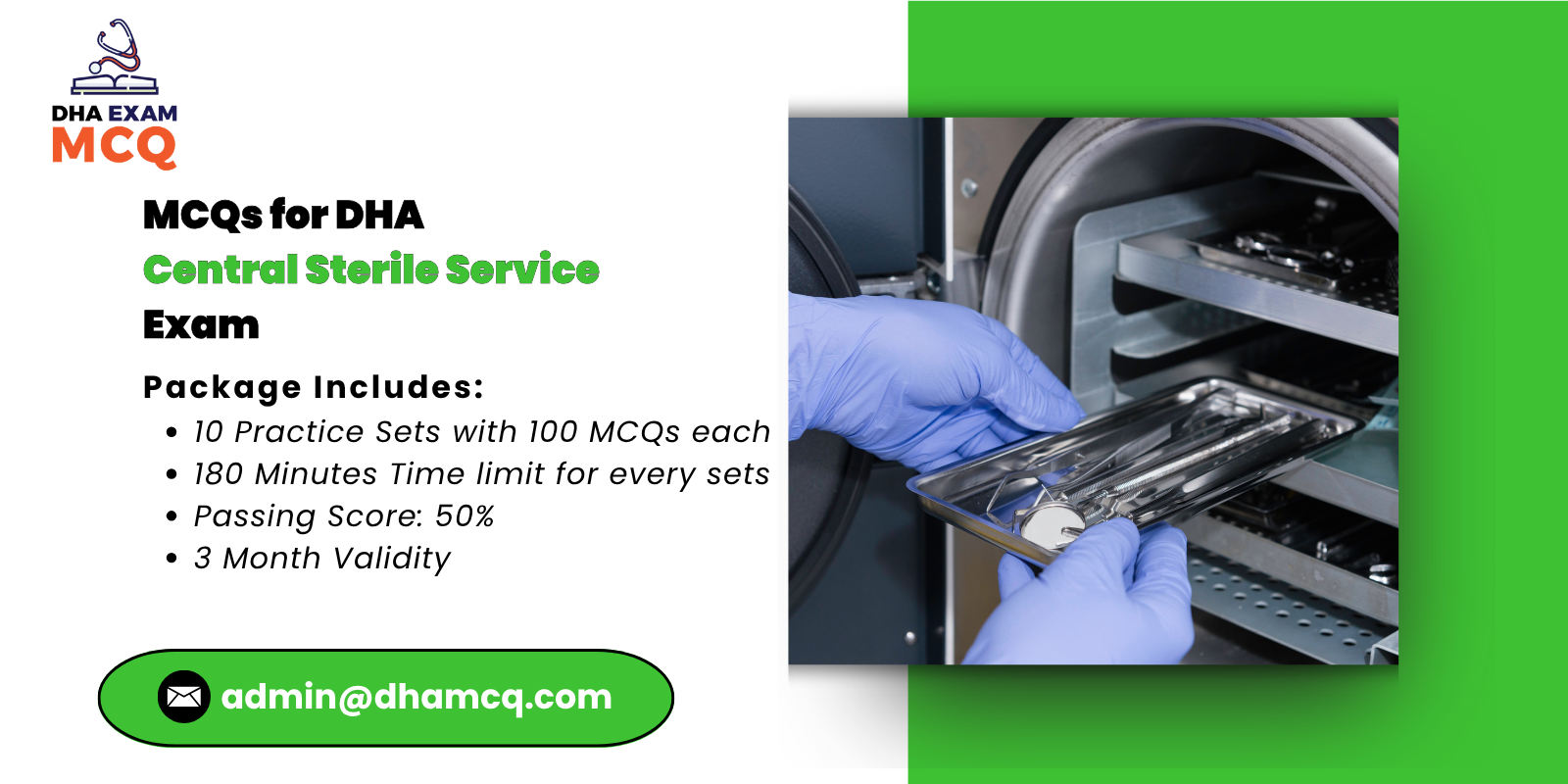 MCQs for DHA Central Sterile Service Exam