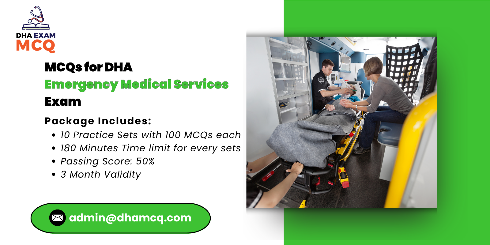 MCQs for DHA emergency medical services Exam 