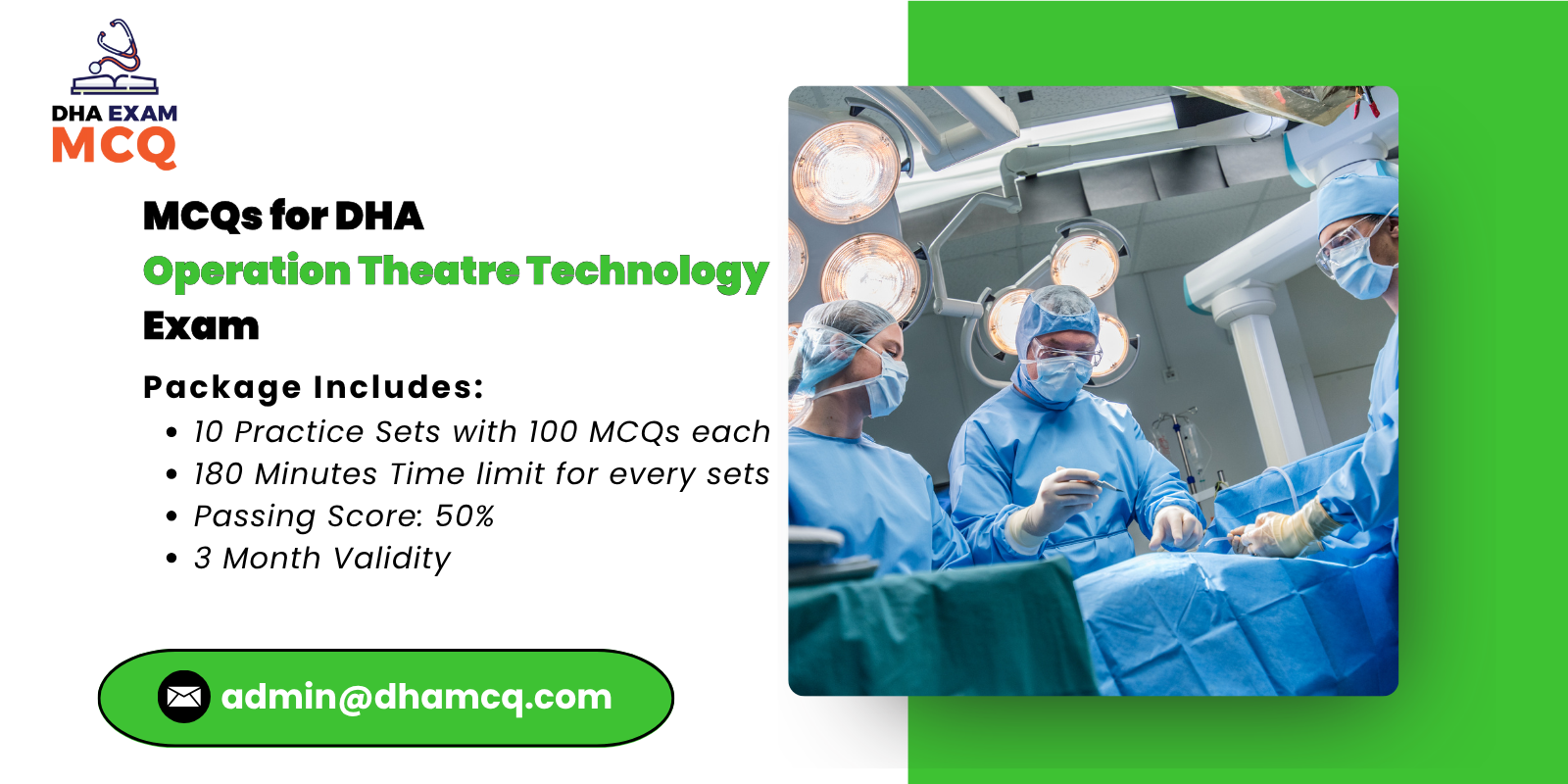 MCQs for DHA Operation Theatre Technology Exam