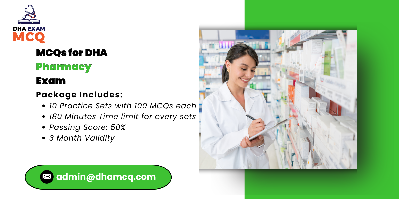 MCQs for DHA Pharmacy Exam