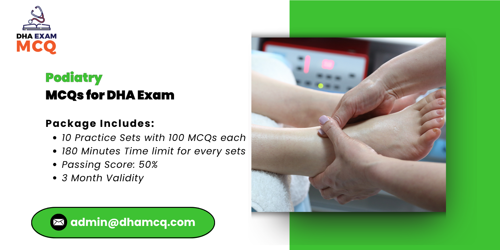 Podiatry MCQs for DHA Exam