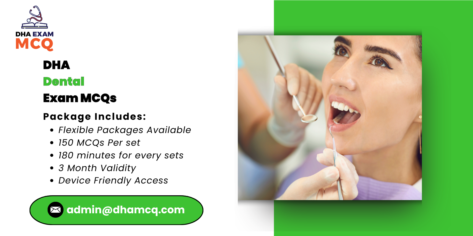 DHA Dental Exam MCQs