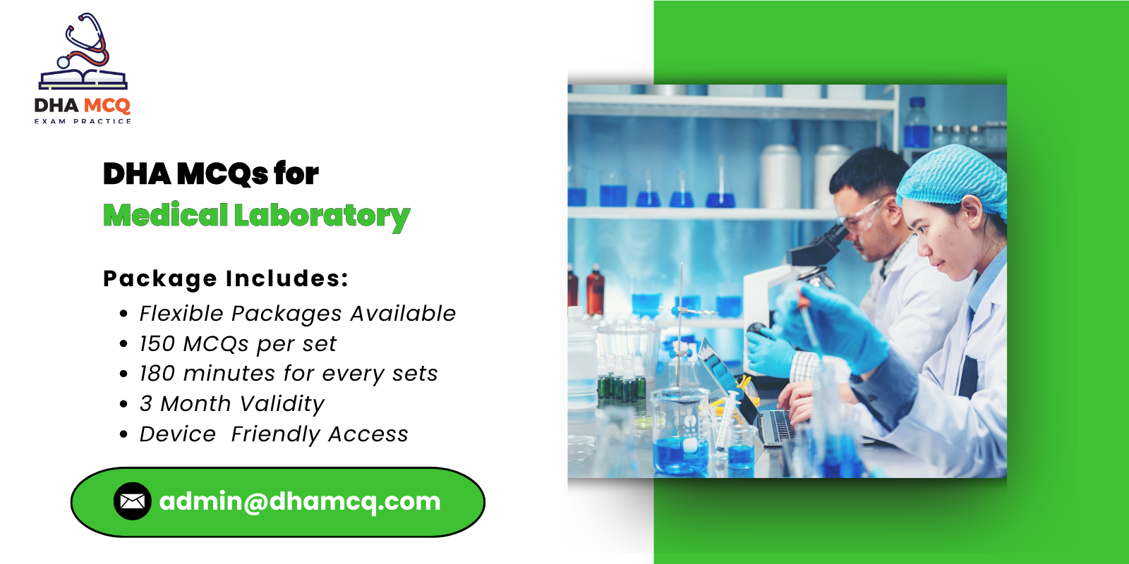 DHA MCQs for Medical Laboratory