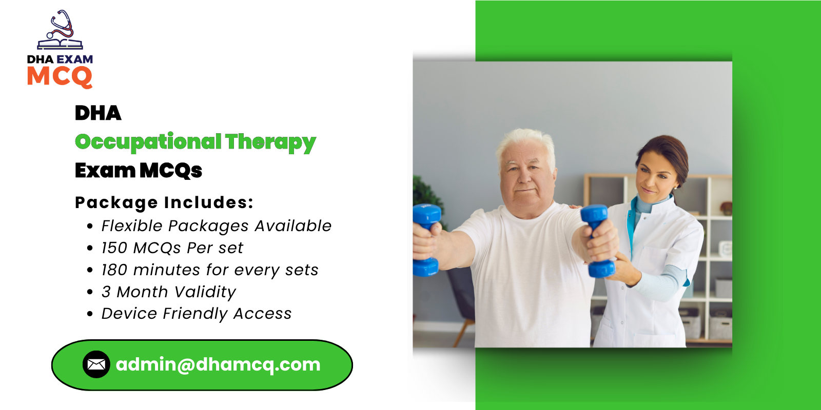 DHA Occupational Therapy Exam MCQs