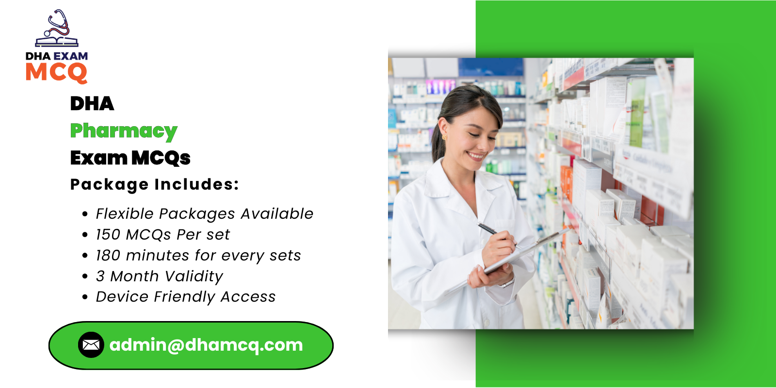 DHA Pharmacy Exam MCQs