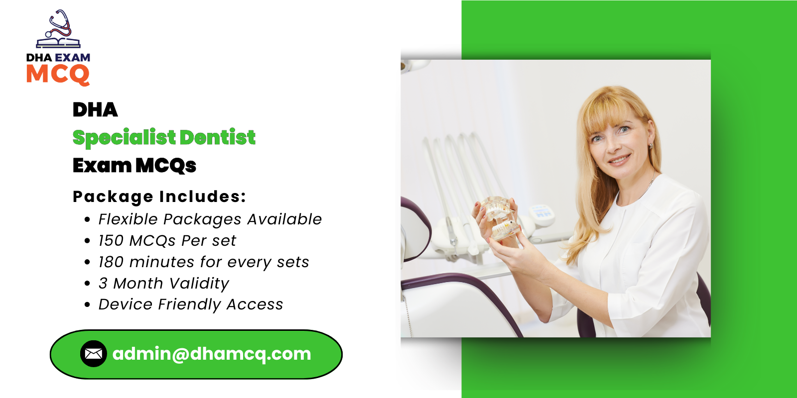 DHA Specialist Dentist Exam MCQs