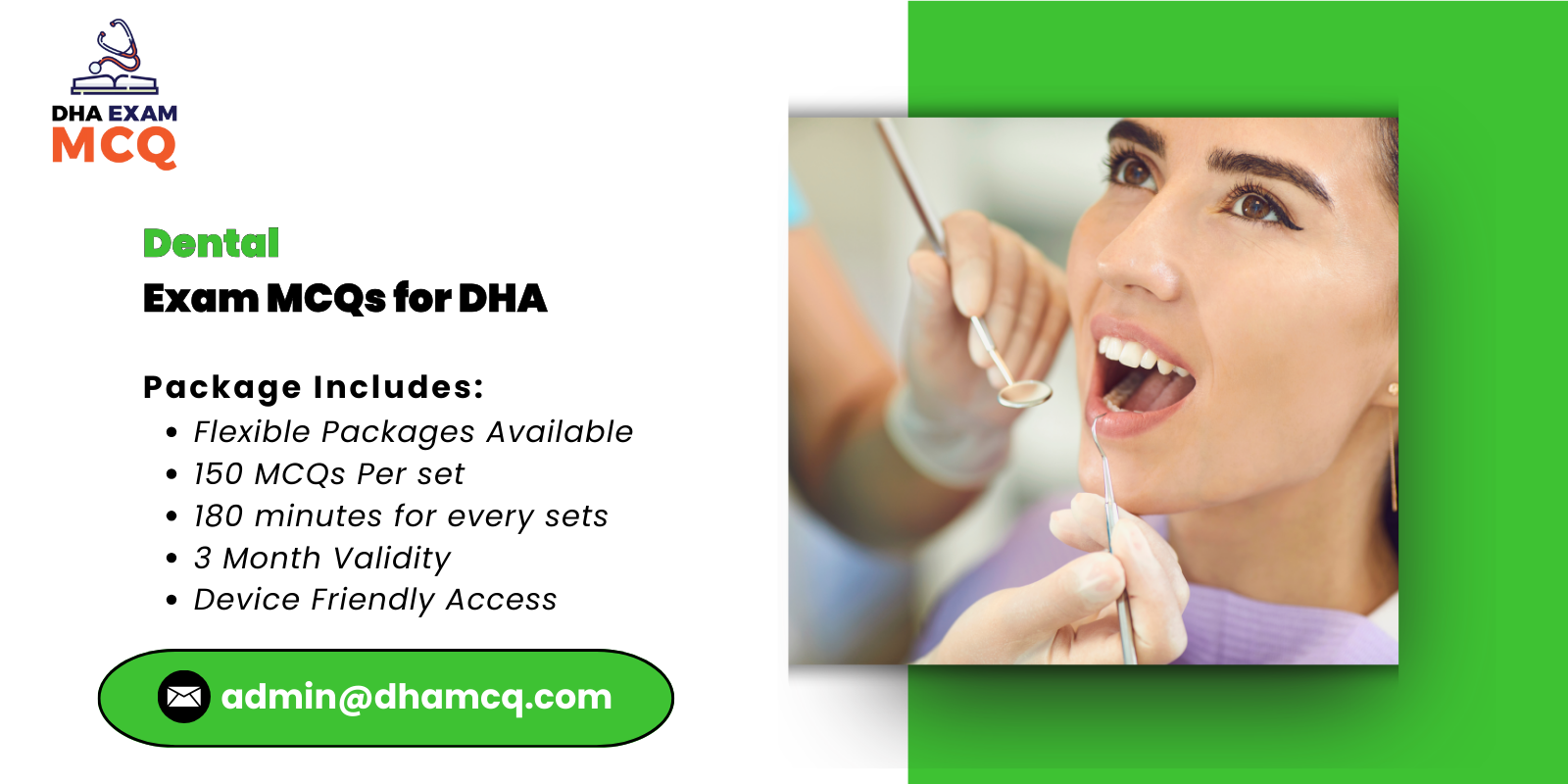 Dental Exam MCQs for DHA 