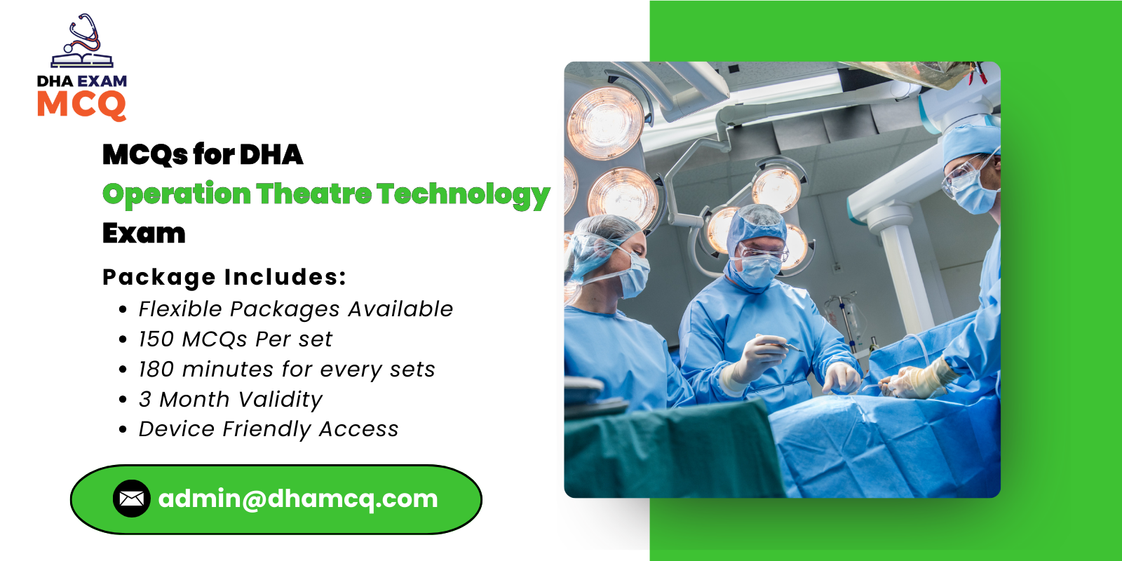 MCQs for DHA Operation Theatre Technology Exam