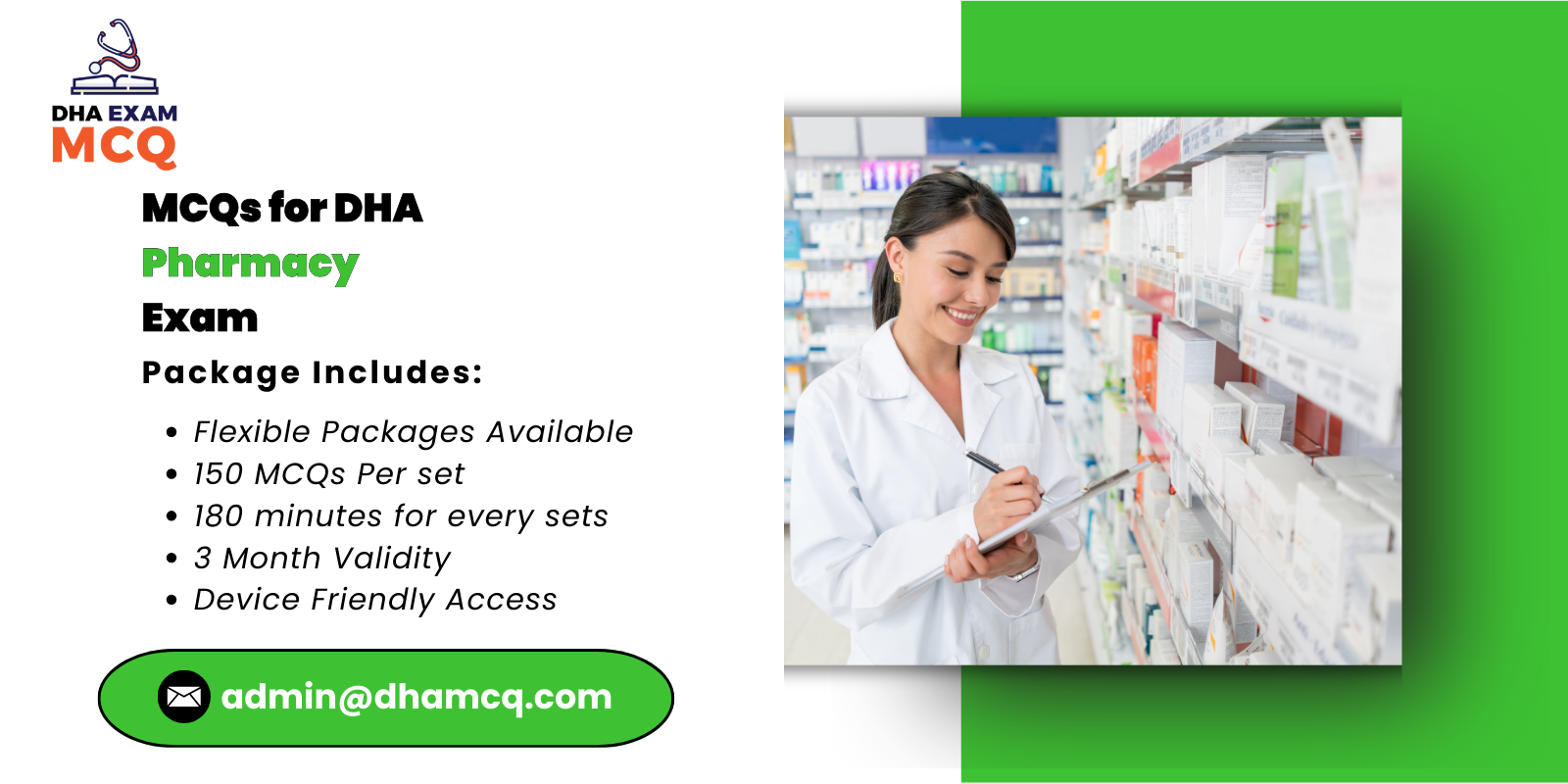 MCQs for DHA Pharmacy Exam