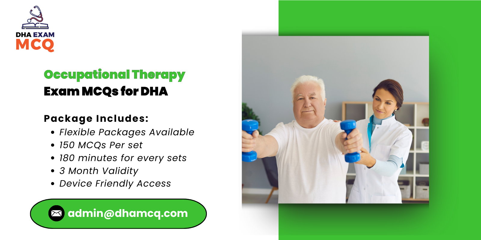 Occupational Therapy Exam MCQs for DHA 