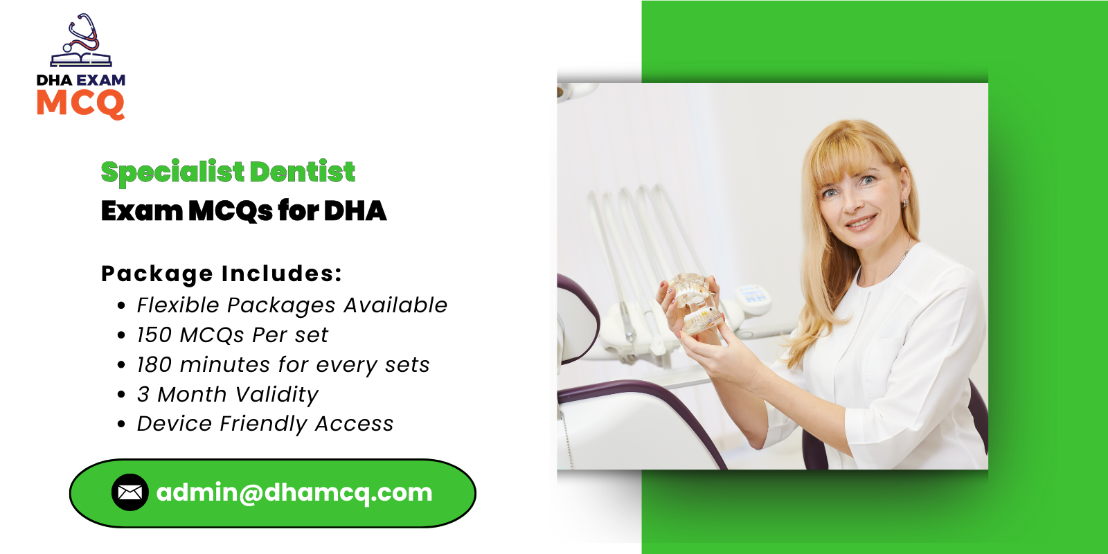 Specialist Dentist Exam MCQs for DHA 