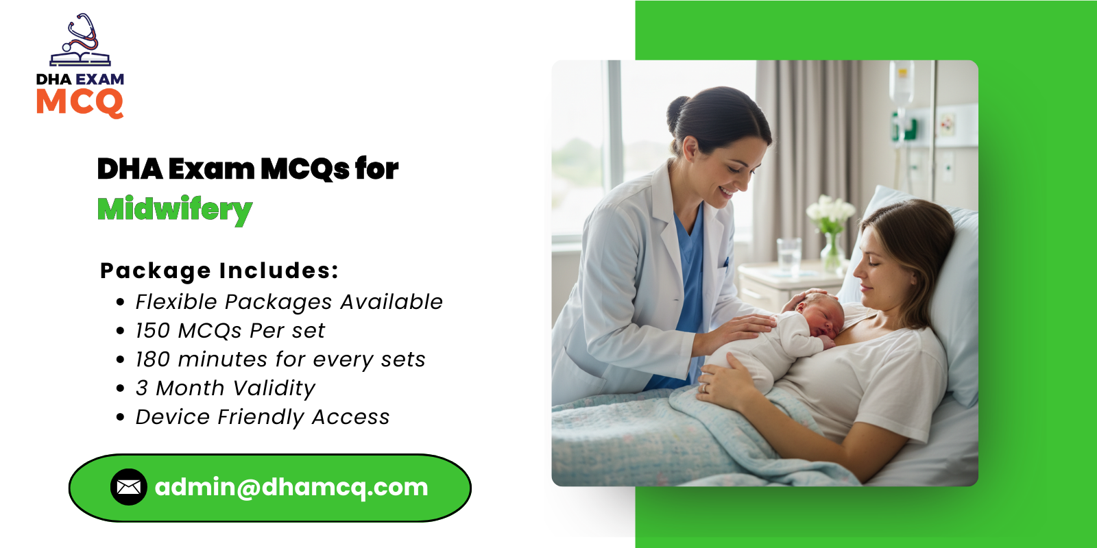 DHA Exam MCQs for Midwifery