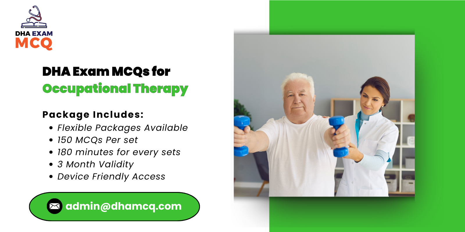 DHA Exam MCQs for Occupational Therapy