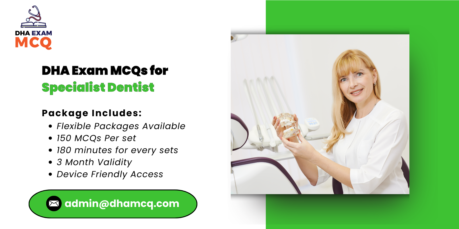 DHA Exam MCQs for Specialist Dentist